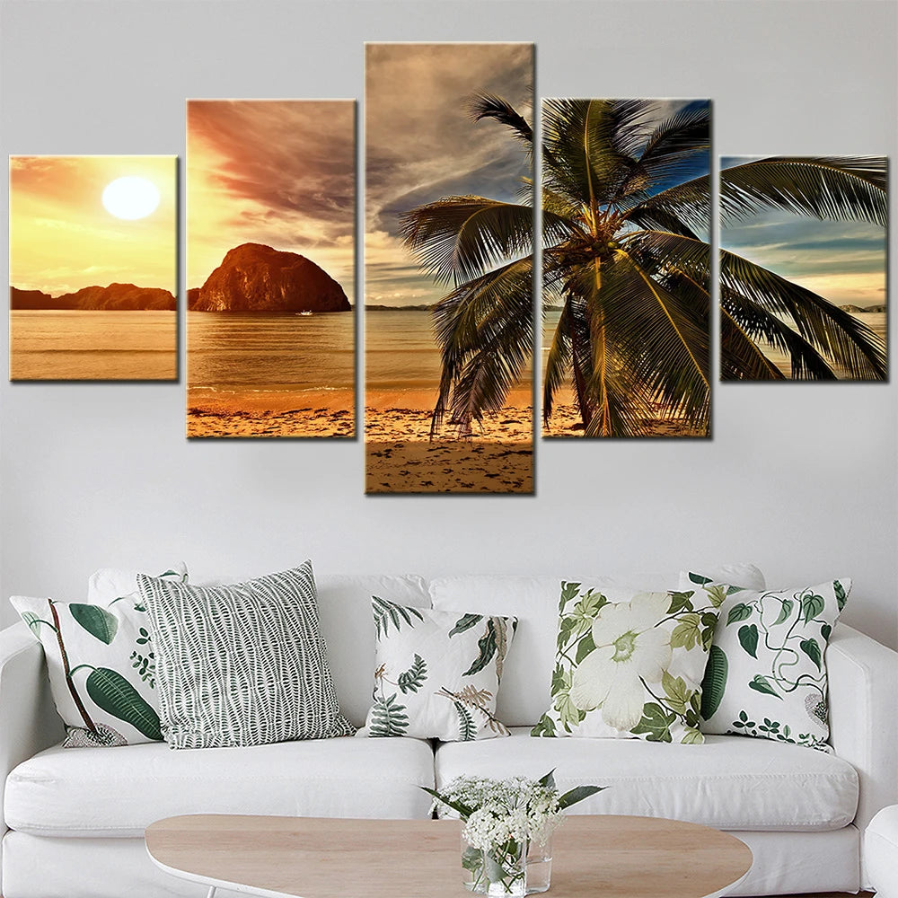 Palm Tree Art 5 pcs.