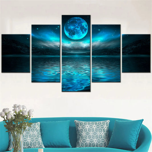 Night Sky Seascape 5 pcs.