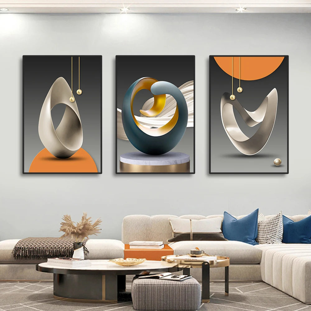 3pcs Modern Art Canvas