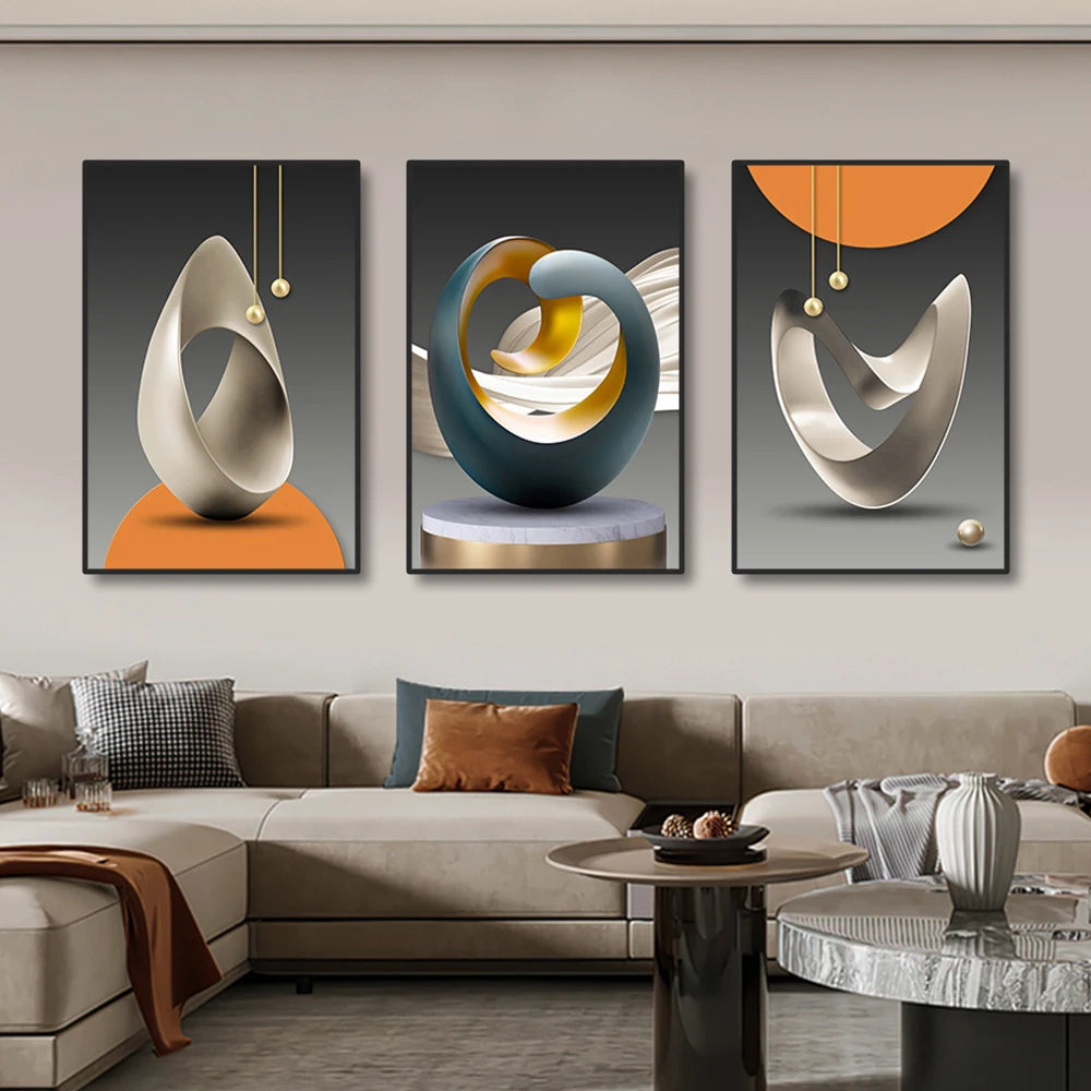 3pcs Modern Art Canvas