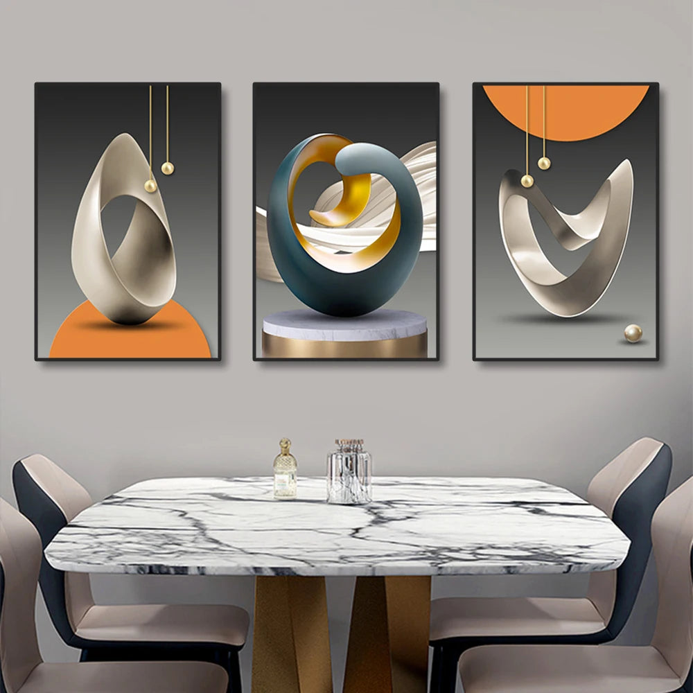 3pcs Modern Art Canvas