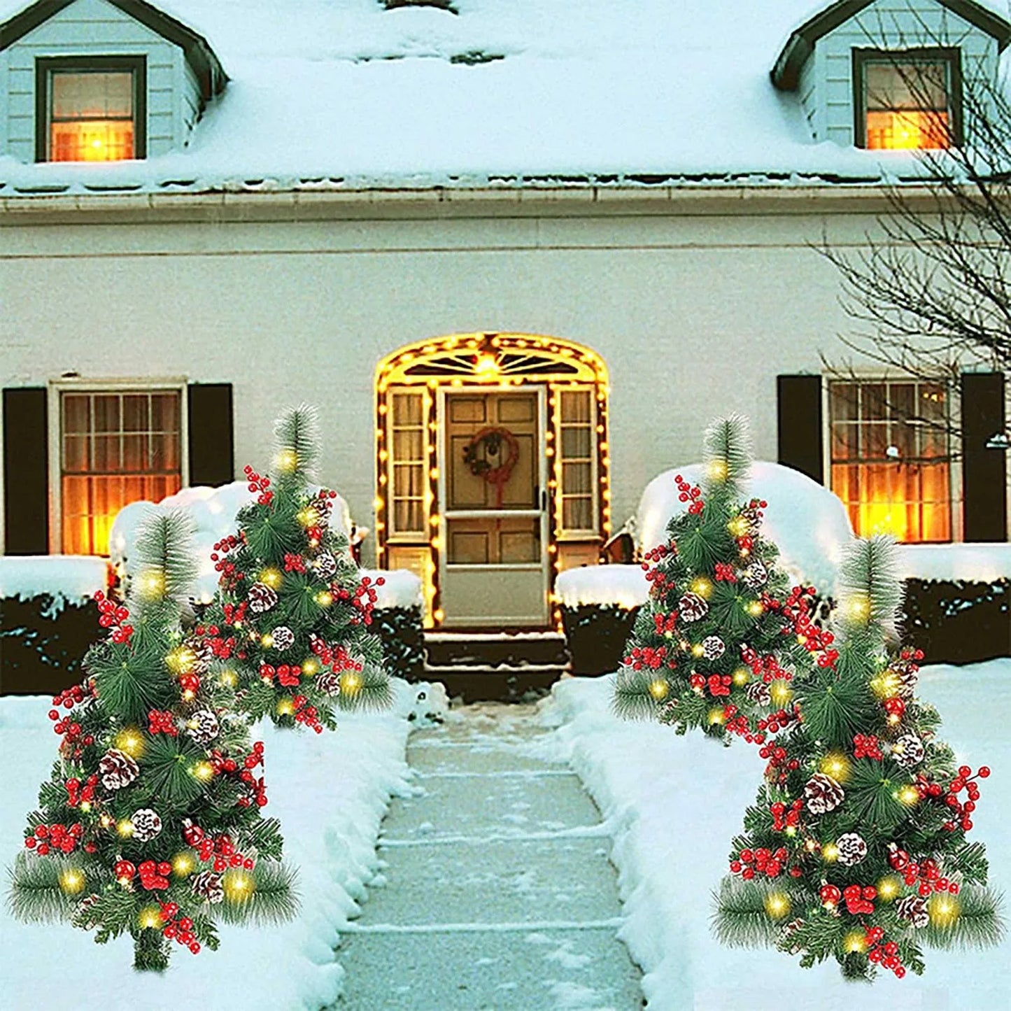 Lighted Mini Xmas Trees